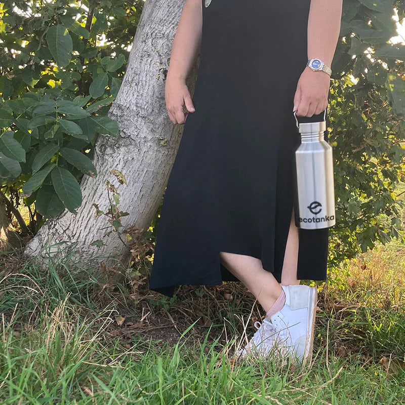 2,0l megaTANKA Edelstahl Trinkflasche mit Edelstahl-Verschluss