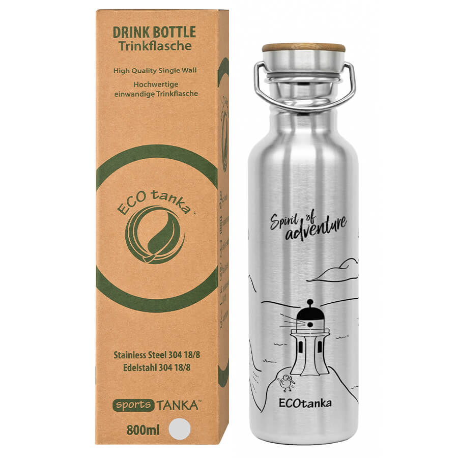 0.8l sportsTANKA spirit of adventure with stainless steel bamboo cap