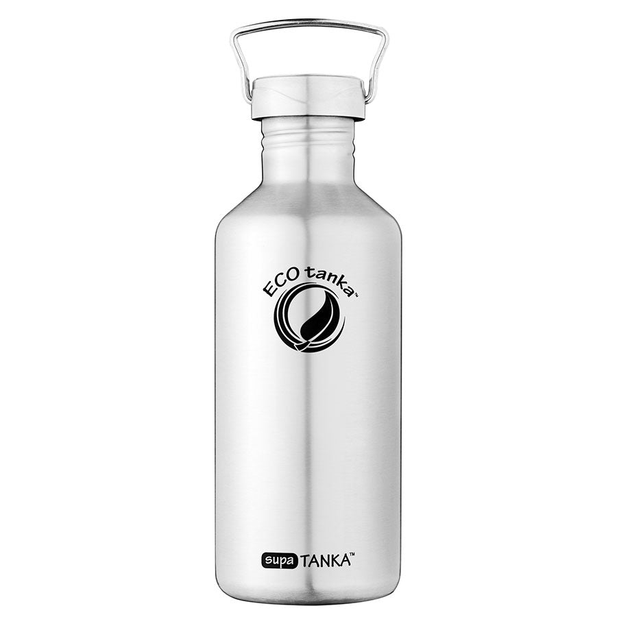 1.2l supaTANKA™ stainless steel drinking bottle with stainless steel wave cap