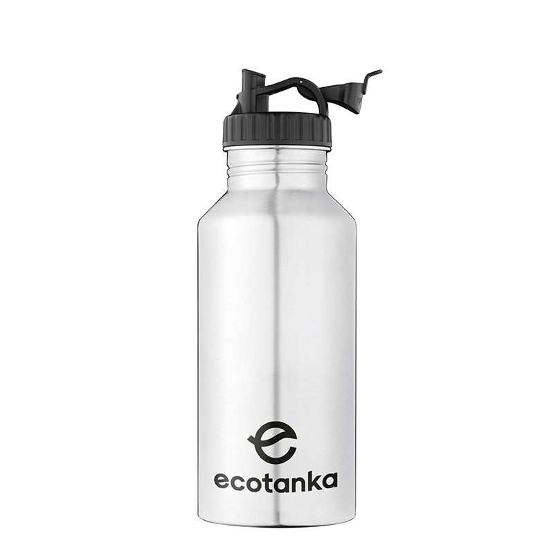 2,0l megaTANKA Edelstahl Trinkflasche mit Poly-Loop-Verschluss