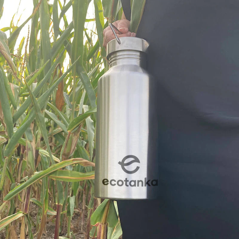 2,0l megaTANKA Edelstahl Trinkflasche mit Edelstahl-Verschluss