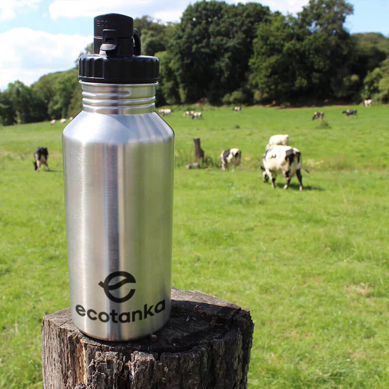 2,0l megaTANKA Edelstahl Trinkflasche mit Poly-Loop-Verschluss